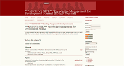 Desktop Screenshot of journal.km4dev.org